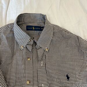 Ralph Lauren Black and White Casual Button Down Shirt